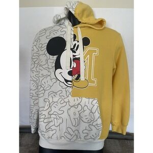 Disney Youth Mickey‎ Mouse Pullover Hoodie Sweatshirt M (7/9) yellow Long Sleeve